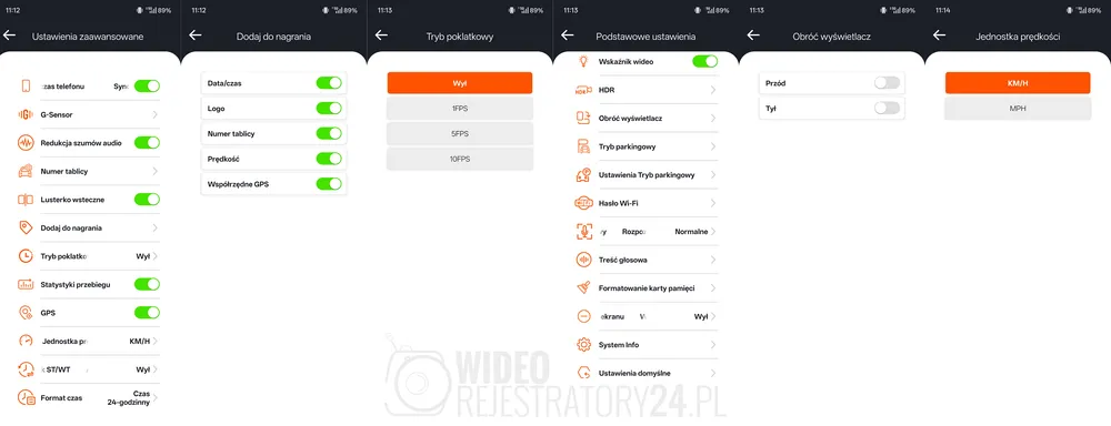funkcje dodatkowe vantrue e2 pro